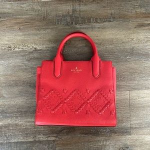 Kate Spade Small Meriwether Flynn Street Red Purse